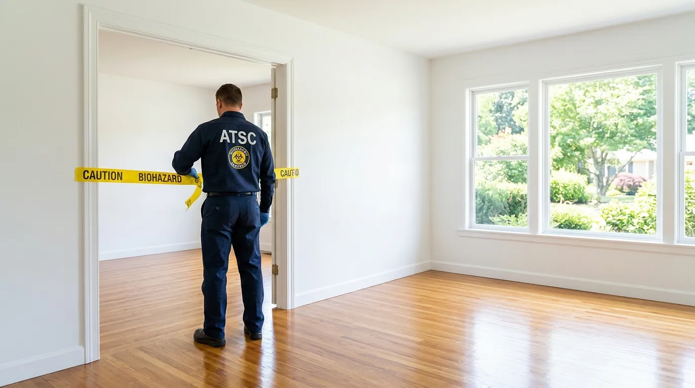Certified biohazard cleanup crew performing Decomposition Cleanup in South Pasadena